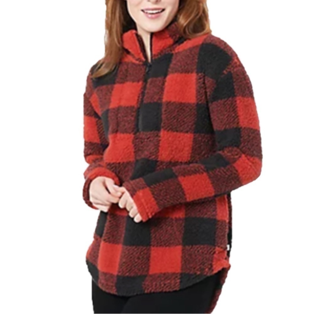 Koolaburra by UGG Brushed Back Sherpa Funnel Neck Pullover (OF.20)